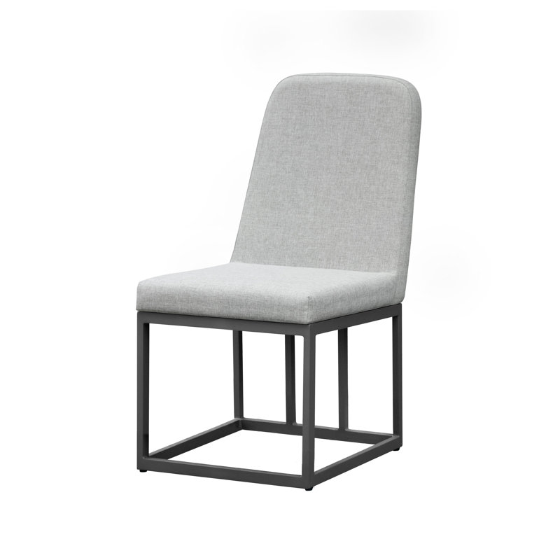 Chaise d'extérieur rembourrée Aulander, moka