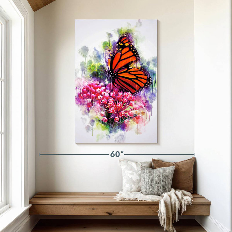 Brampt Garden Monarch Butterfly, 48" H x 32" W