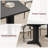 71" Large Dining Table for 6, Farmhouse Kitchen Table with Padded Top and Unique V-Shaped Feet, Rectangular Wooden Dining Table for 8 People-925415878