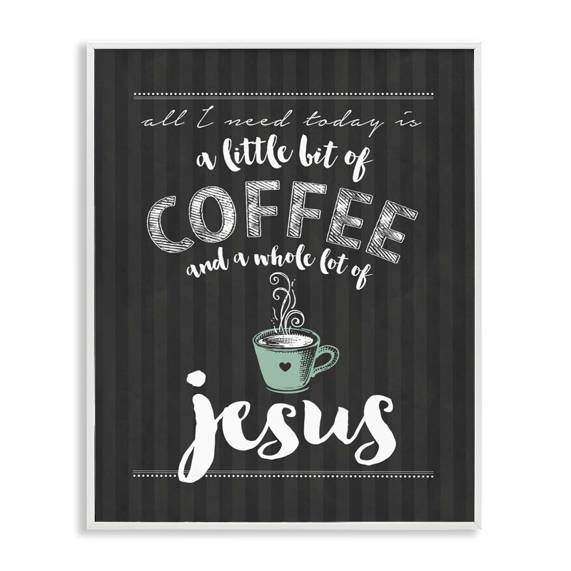 «Little Coffee» et «Whole Lot Of Jesus», estampe numérique giclée par Lettrée et doublée, H 20 po x l 16 po