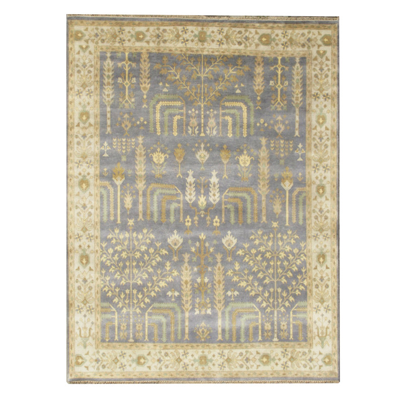 Tapis gris Oushak 8 x 10