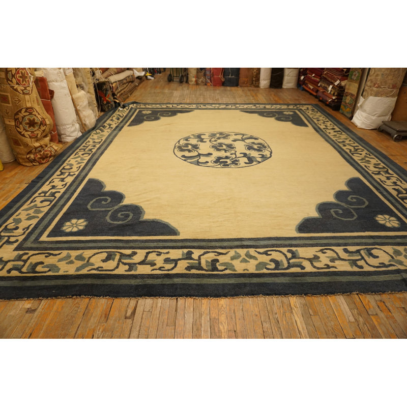 Tapis antique grand chinois - mongol