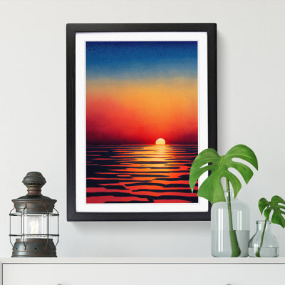 Carrion Japanese Sunset Watercolour Vol.1 - Picture Frame Print