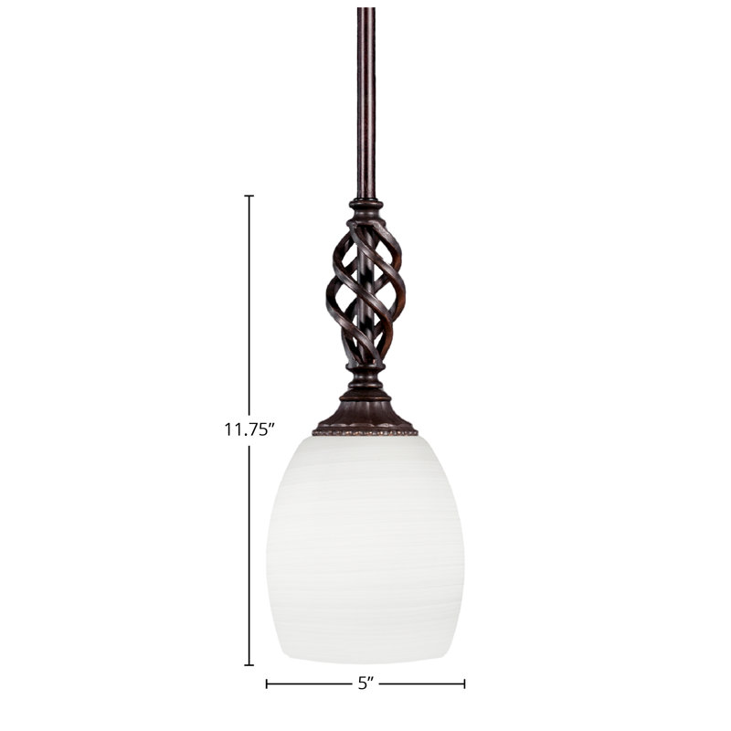 Mini-luminaire suspendu suspendu Elegatif, Blanc