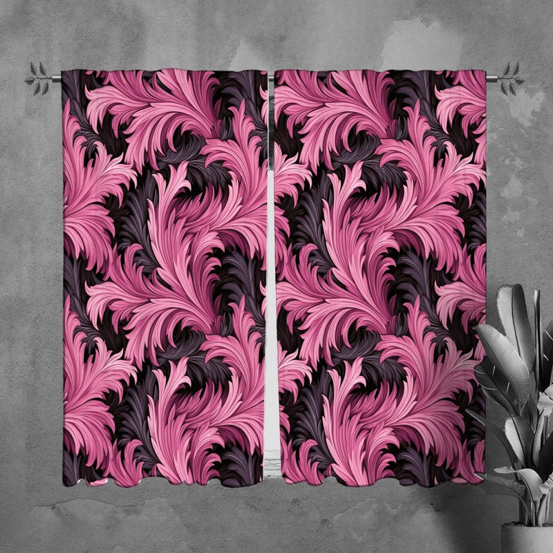 Paire de rideaux obscurcissant en polyester Mikhia, L 20 po x L 61 po