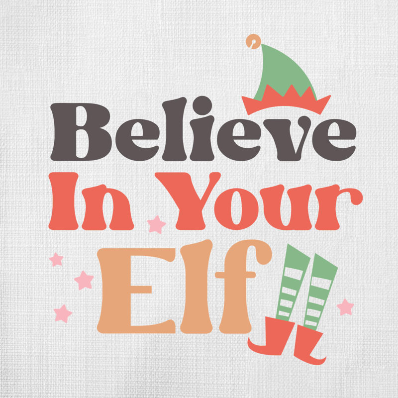 Coussin en polyester ChristmasCuteQuotes-02, 14 po x 14 po