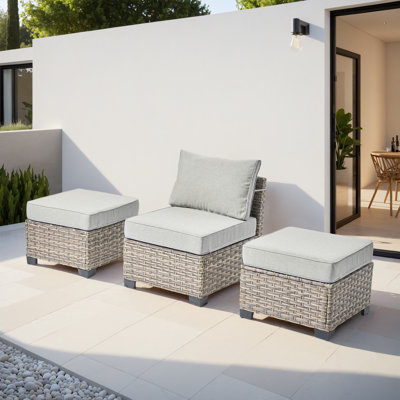 Wahkon Wicker Outdoor Ottoman