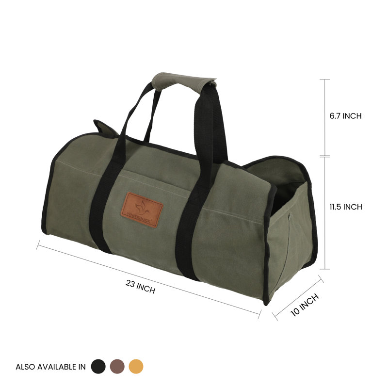 Toile transporteur de bois de chauffage, Olive