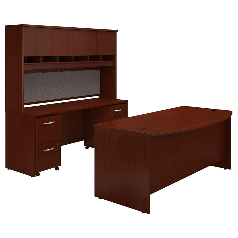 Office 500 Collection Executive Desk, Mahogany