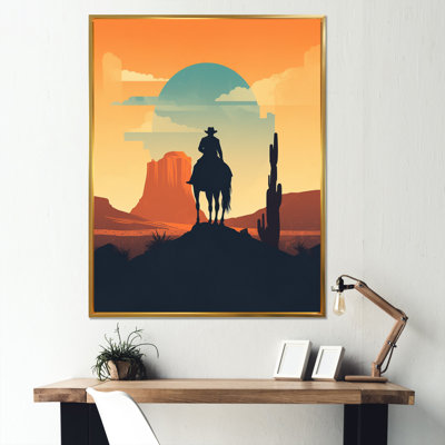 Impression sur toile Minimalistic Cowboy I
