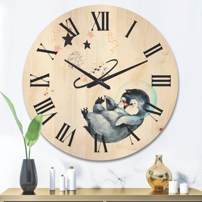 Solid Wood Wall Clock