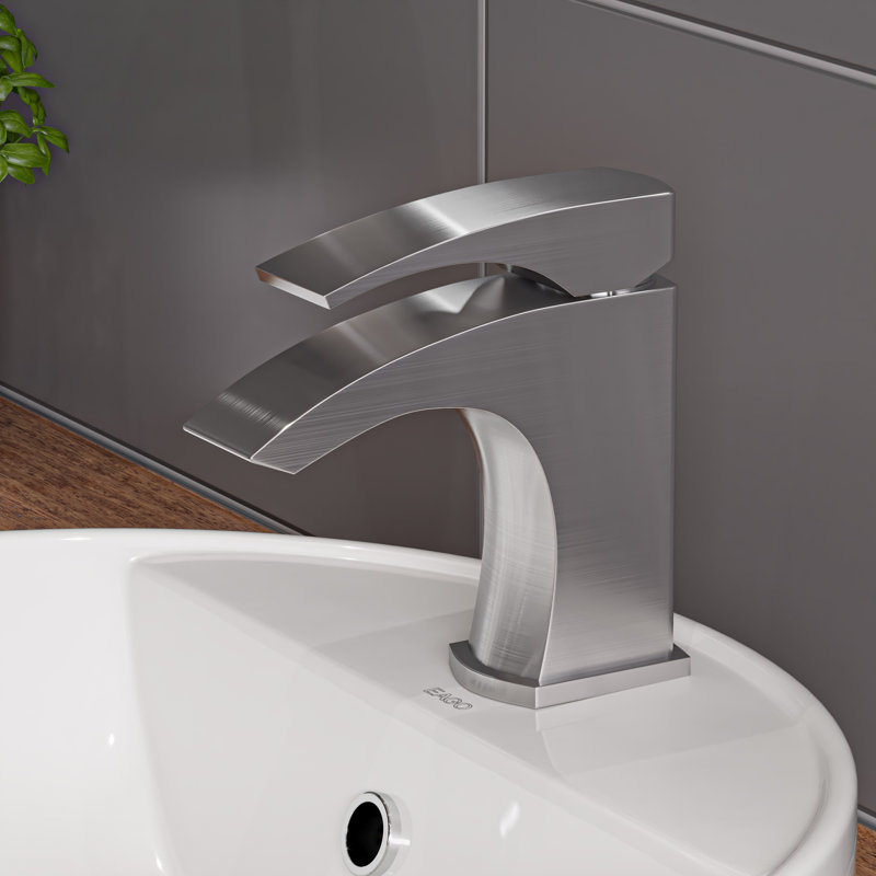 Robinet de salle de bain, Nickel brossé