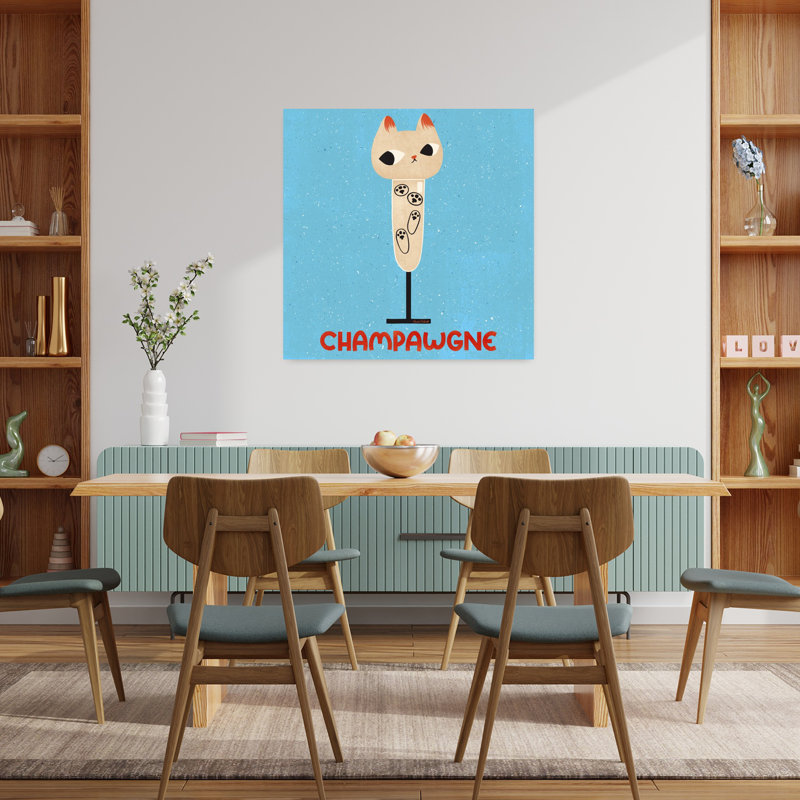 Art contemporain, art contemporain pour chat, H 36 po x l 36 po