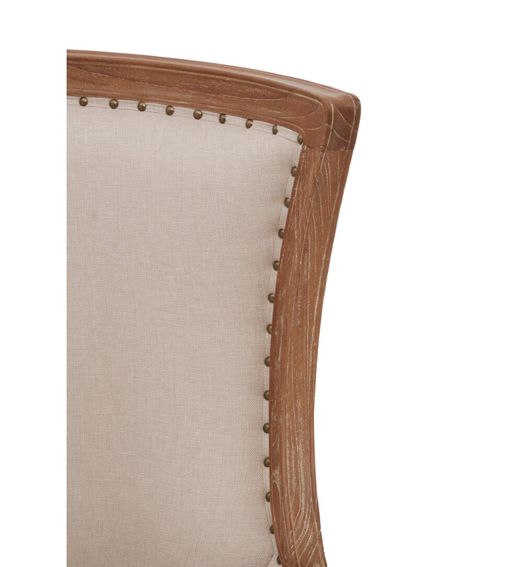 Upholstered Armchair, Cream