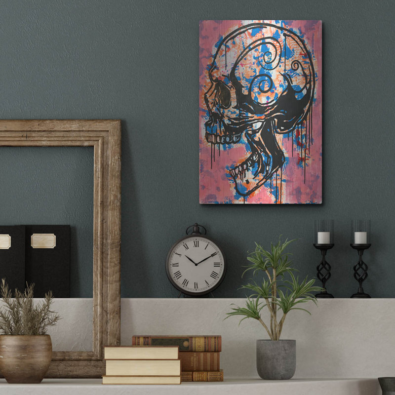 «Screaming Skull 1» par Dean Russo, H 16 po x l 12 po