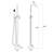  Topcraft Single Handle Floor Mounted Freestanding Tub Faucet with Handheld Shower，Matte Blcak-69763968