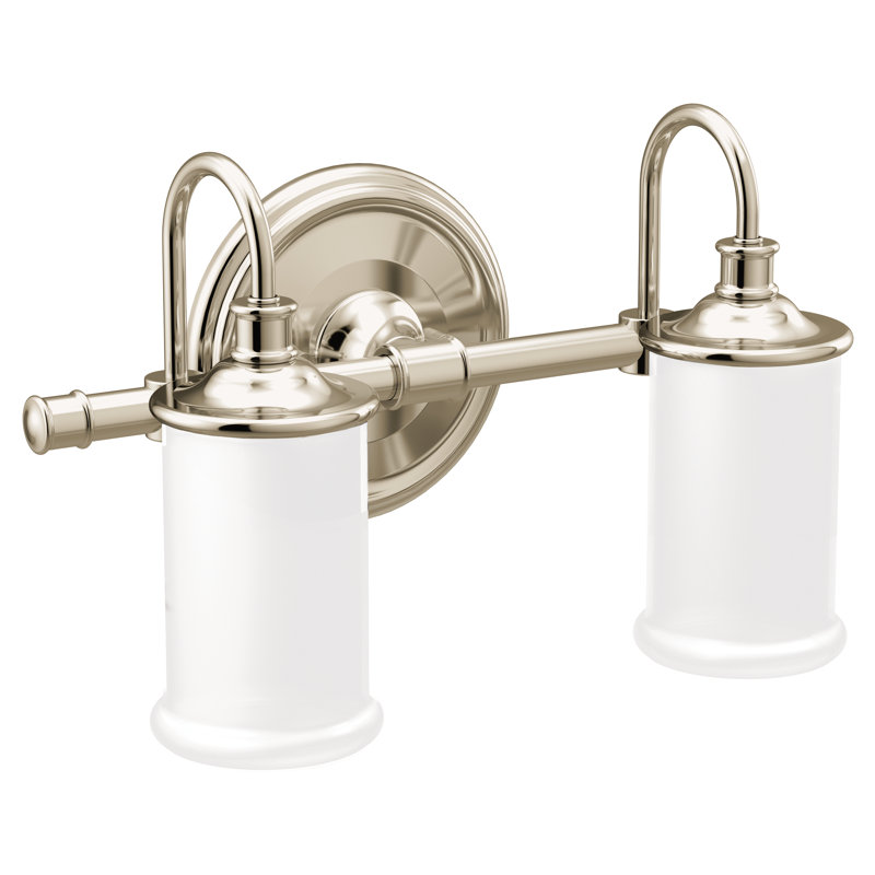 Belfield 2-Light Vanity Light, Polished Nickel