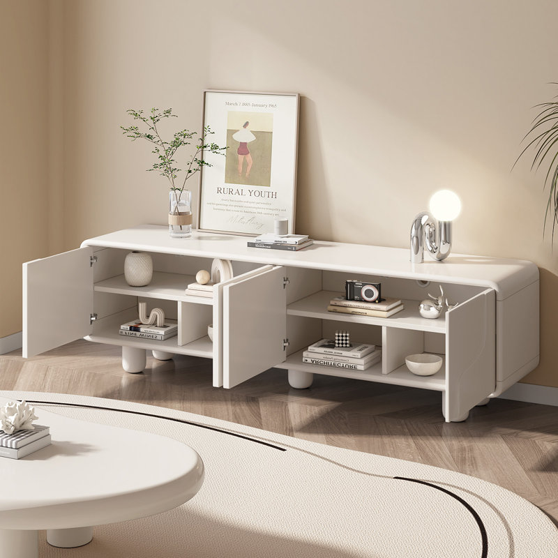Modern 160 cm TV Stand with 4 Storage Cabinets
