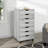 Garysburg 7-Drawer Office Storage File Cabinet on Wheels, Desk Filing Drawer Unit