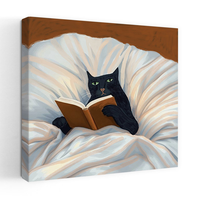 Art contemporain, art contemporain pour chat, H 18 po x l 18 po