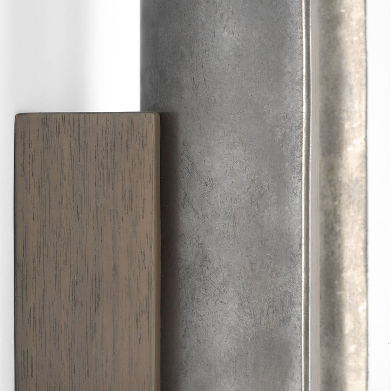 Anne-Marie Barton Remi 18" Sconce, Mottled Pewter/Warm Walnut