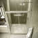 Alcantra 48" x 74" Framed Sliding Shower Door with CrystalTech Treated 5/16" Tempered, Clear Glass