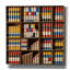  «Mondrian Style Bookshelf» par Rey Klimt, art mural sur toile, 37 po x 37 po-1748112869