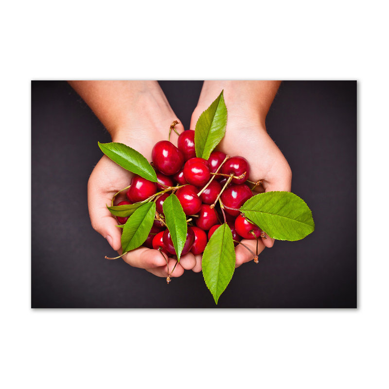 Cherries In Your Hands - Wrapped Canvas Print