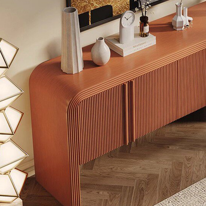 Armoire latérale de style français de couleur crème, H 31,5 po x l 55,11 po x P 15,75 po, Orange