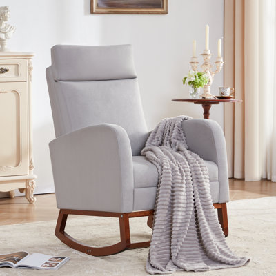 Nursery Rocking Chair with Footrest