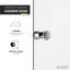 Porte de douche sans cadre l 33,3 po x H 72 po Anzzi-80579663