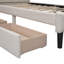 Lit plateforme tapissier à 2 tiroirs-83004711