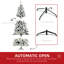 Grand sapin de Noël artificiel enneigé avec branches réalistes-1143665652