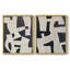 ABSTRACT Series - Impression encadrée de qualité supérieure - Prêt à accrocher - aucun clou requis - aucun clou requis