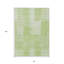 Tapis intérieur / extérieur rayé vert et menthe 8 pi x 10 pi HomeRoots