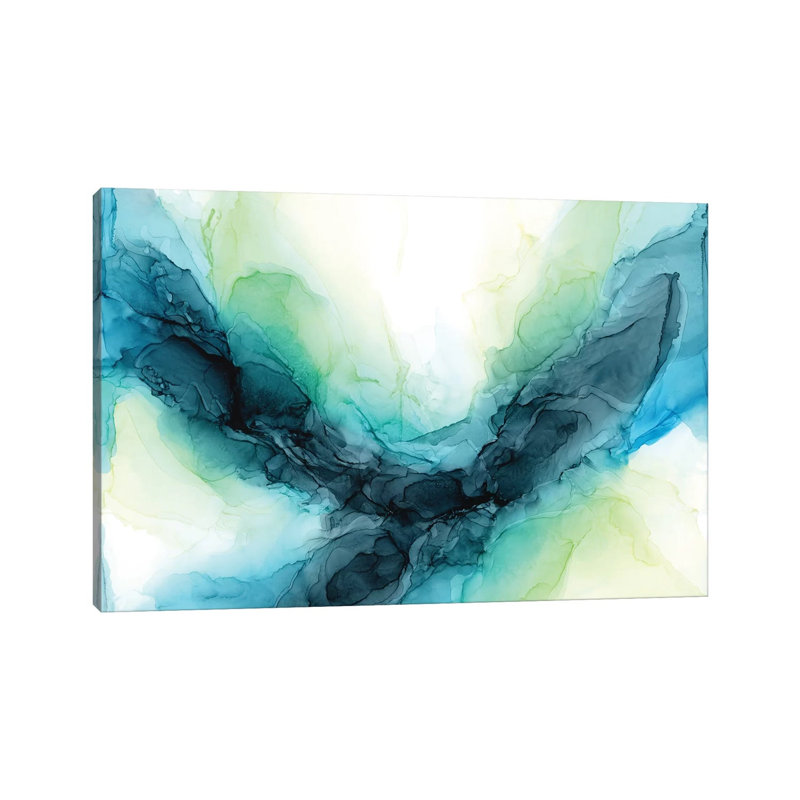 Dramatic Lime par Elizabeth Karlson - Toile tendue avec châssis sur toile tendue, H 8 po x l 12 po x P 0,75 po