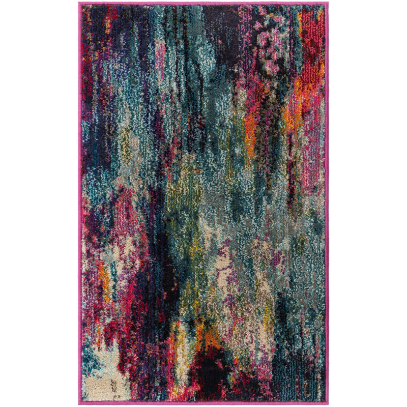 Prismatic Abstract Indoor Rug, Rectangle 2' x 3'1"