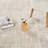 Leala Beige & Ivory Abstract High-Low Modern Rug-1931965981-1931965973