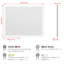 Grand miroir de salle de bain avec DEL 32 x 40 - Fixation murale, brouillard, éclairage écoénergétique, couleur réglable-1408582345