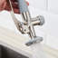 Modern Kitchen Faucet With Pull Down - Brushed Nickel Hot And Cold For Commercial Sink Application Water Single Handle