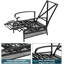 Chaise de patio inclinable avec coussins Baldewijn-296323861