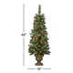 4' Lighted Artificial Spruce Christmas Tree