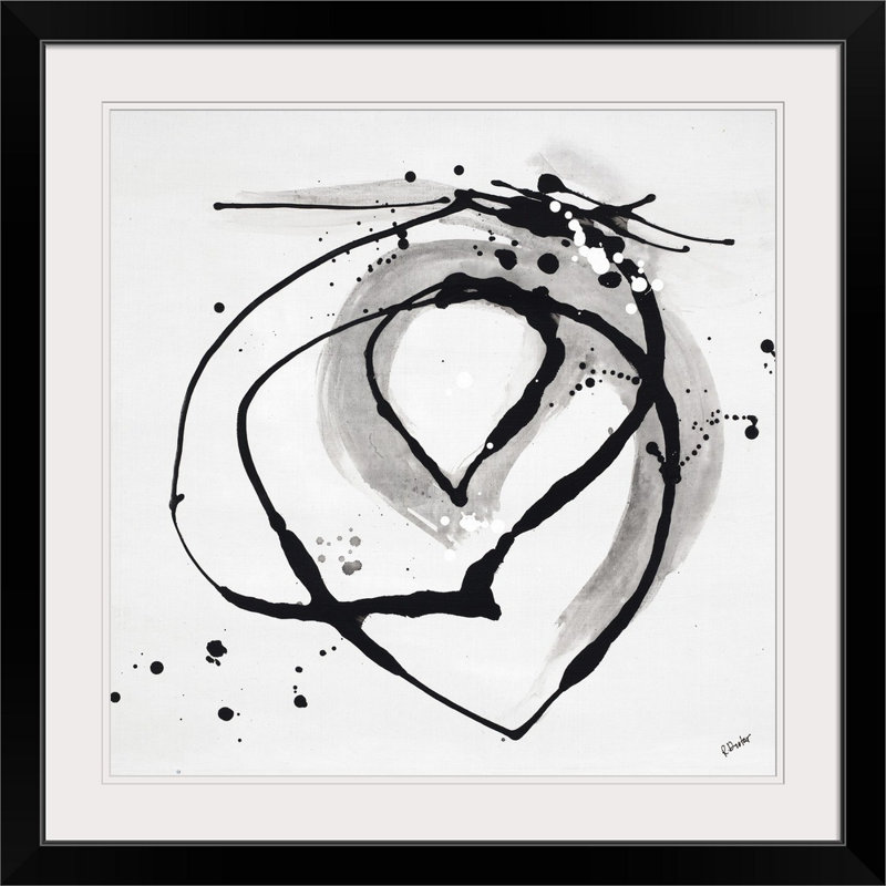 Mallon «Divine V» par Rikki Drotar, peinture, Cadre noir, H 20" x l 20" x P 1"
