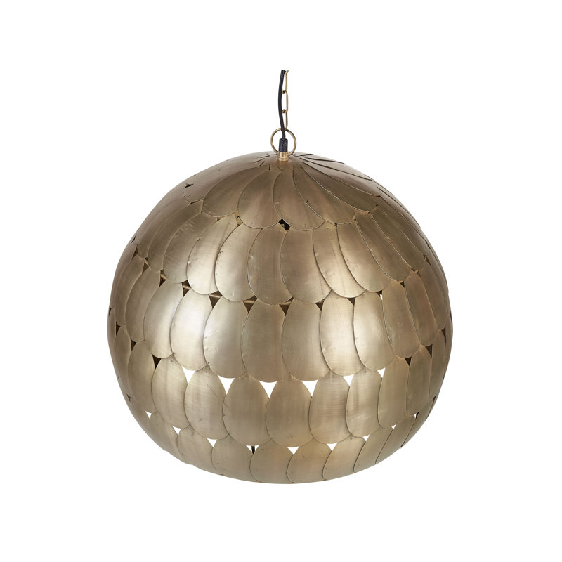 Sherice 1 - Light Gold Dome Pendant