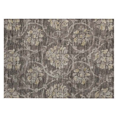 Sudais Washable Floral Rug