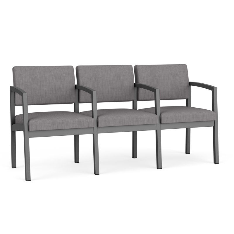 Structure en métal 3 places Lenox, Gris anthracite, Plot Line Steel