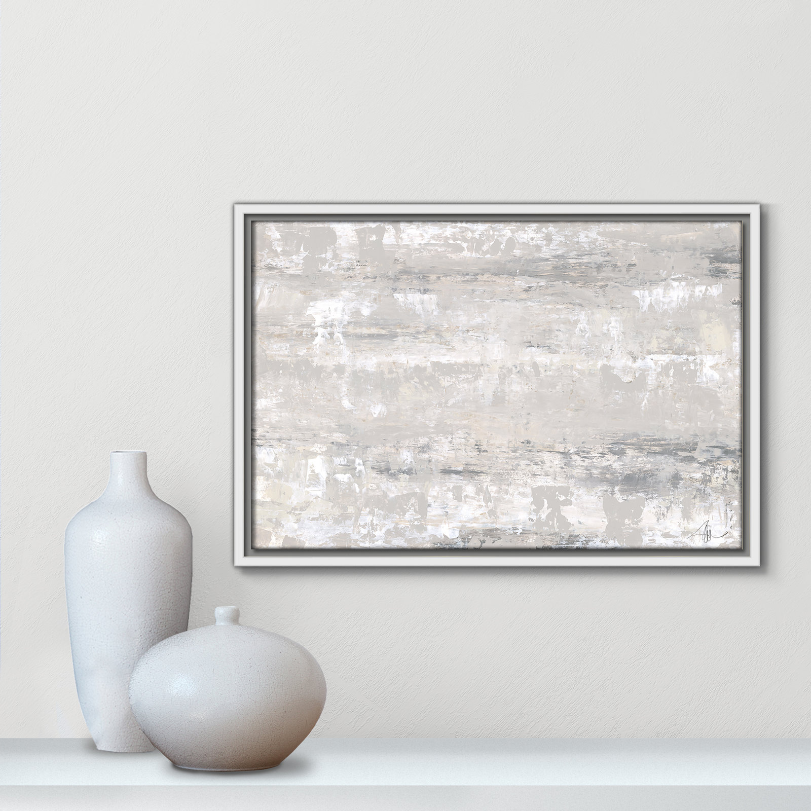 Tryston "Desert Winds" Print by Filippo Ioco, 13.5" H x 19.5" W x 2" D, White Framed Canvas