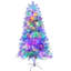 Arbre de Noël artificiel pré-éclairé 7,4 pi avec arbre en métal articulé avec support en métal, 1200 branches, 400 lumières DEL, 11 modes d'éclairage, arbre de décoration des Fêtes pour l'intérieur et l'extérieur-672471102
