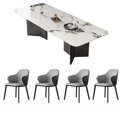 Combinaison de chaise de table haut de gamme légère et luxueuse