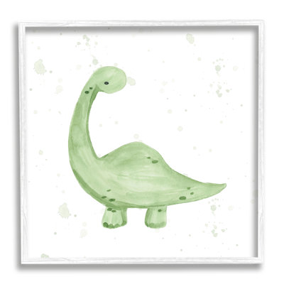 Doux dinosaure vert pastel - impression